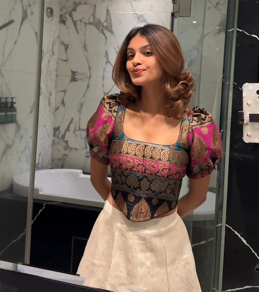 Brocade Corset Top